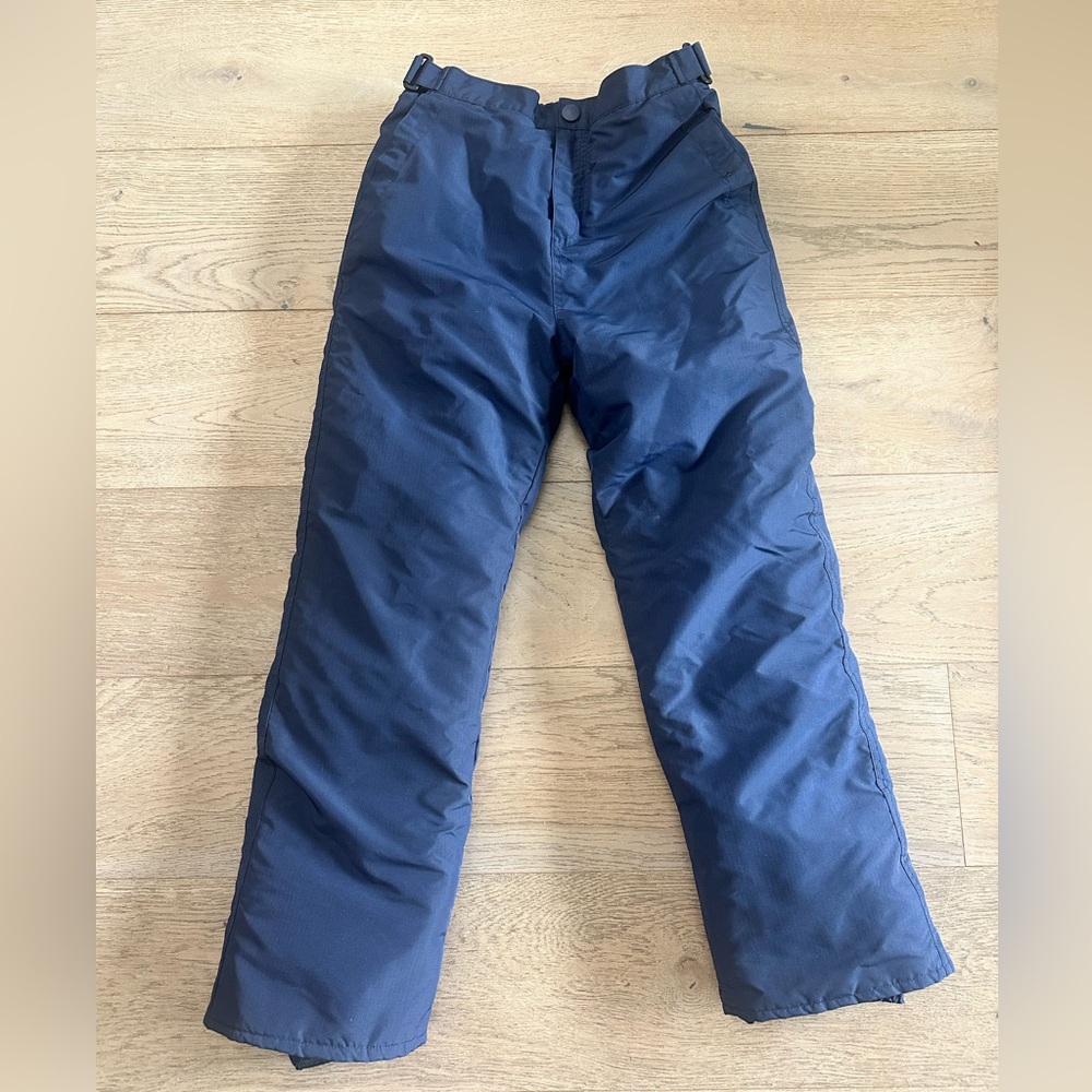 Children's Place Navy Blue Fully Lined Fleece Snow Pants - Size 12